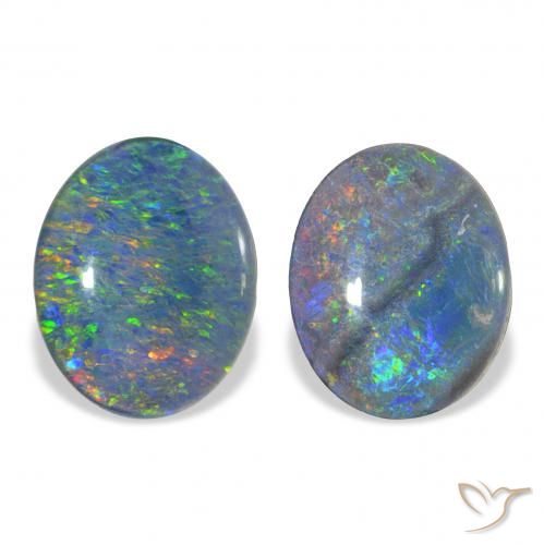 4.44ctw Multicolor Opal Triplet, Oval, Opaque