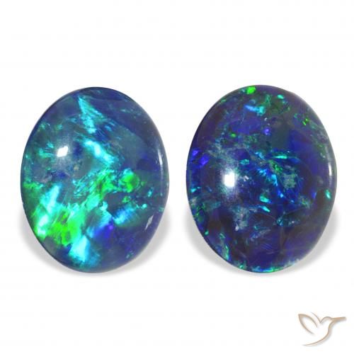 4.35ctw Natural Multicolor Opal Triplet, Oval, Opaque