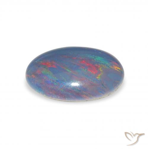 Opal Triplet Gemstone in 14 x 10 mm (calibrated) Size for Sale, Opal Triplet Stone in Multicolor Color