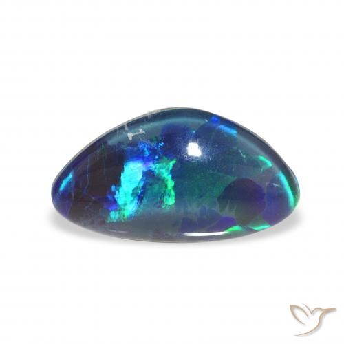 2.36 ct Multicolor Opal Triplet Gemstone, Opal Triplet Gem in Fancy Cabochon Shape for Sale.