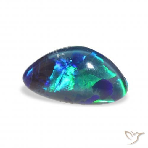 2.36 ct Multicolor Opal Triplet Stone, Natural Opal Triplet in Fancy Cabochon Shape for Sale