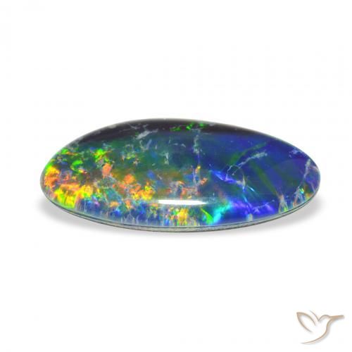 Opal Triplet Gemstone in 17.6 x 9 mm Size for Sale, Opal Triplet Stone in Multicolor Color