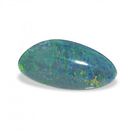 2.44 ct Multicolor Opal Triplet Stone, Natural Opal Triplet in Fancy Cabochon Shape for Sale