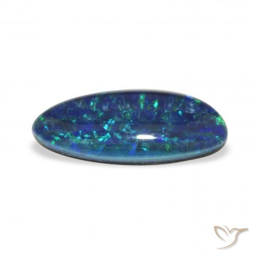 Opal Triplet Gemstone in 15.1 x 7.1 mm Size for Sale, Opal Triplet Stone in Multicolor Color