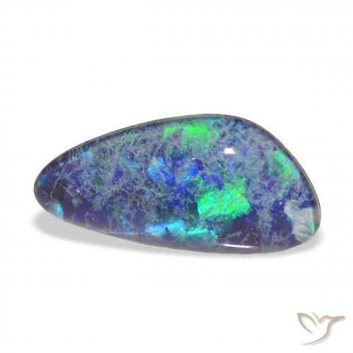 4.46 ct Multicolor Opal Triplet Stone, Natural Opal Triplet in Fancy Cabochon Shape for Sale