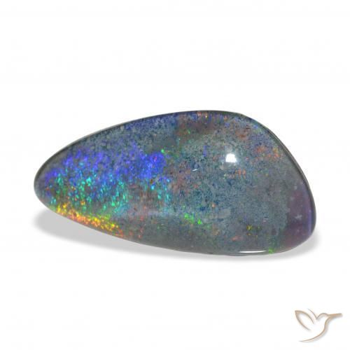 4.17 ct Multicolor Opal Triplet Stone, Natural Opal Triplet in Fancy Cabochon Shape for Sale