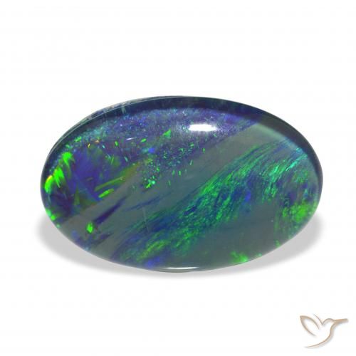 4.27ct Natural Multicolor Opal Triplet, Oval, Opaque