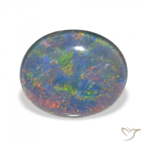 3.00ct Natural Multicolor Opal Triplet, Oval, Opaque