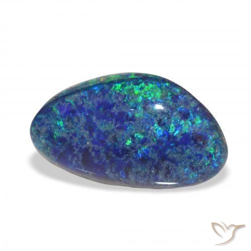 3.29 ct Multicolor Opal Triplet Stone, Natural Opal Triplet in Fancy Cabochon Shape for Sale
