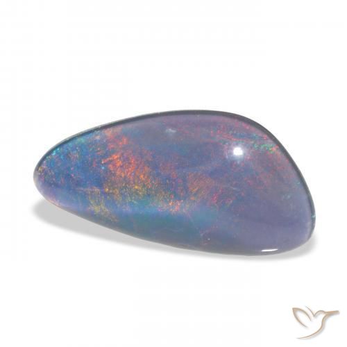 4.21 ct Multicolor Opal Triplet Stone, Natural Opal Triplet in Fancy Cabochon Shape for Sale