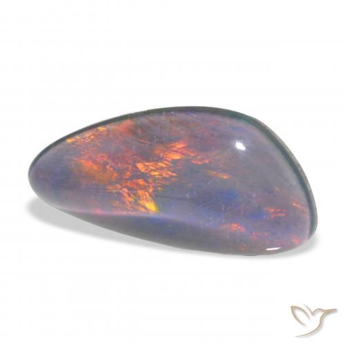 4.15 ct Multicolor Opal Triplet Stone, Natural Opal Triplet in Fancy Cabochon Shape for Sale