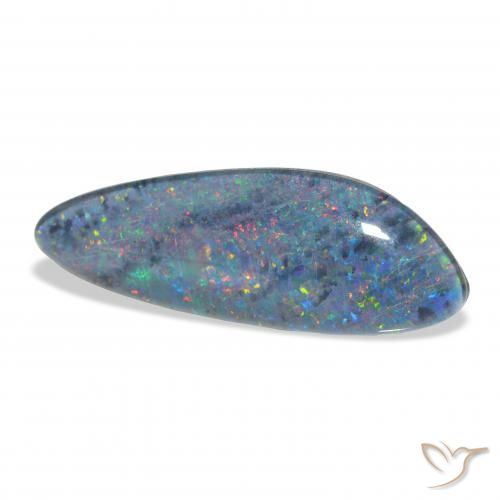 4.44 ct Multicolor Opal Triplet Stone, Natural Opal Triplet in Fancy Cabochon Shape for Sale
