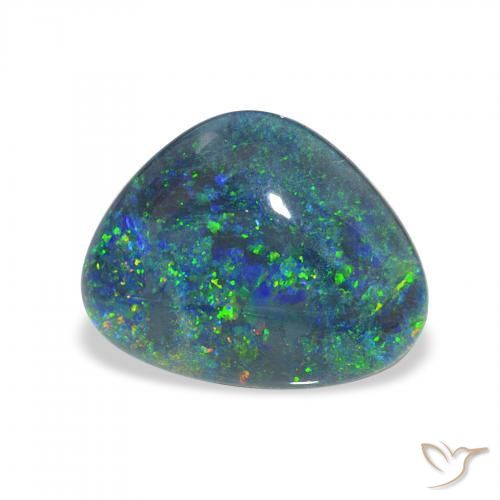 4.39 ct Multicolor Opal Triplet Stone, Natural Opal Triplet in Fancy Cabochon Shape for Sale