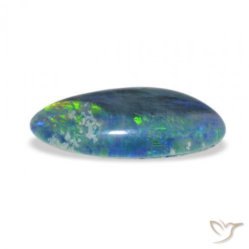 Opal Triplet Gemstone in 17.2 x 8.3 mm Size for Sale, Opal Triplet Stone in Multicolor Color