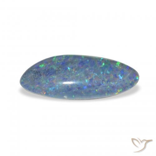 Opal Triplet Gemstone in 17.3 x 8.4 mm Size for Sale, Opal Triplet Stone in Multicolor Color