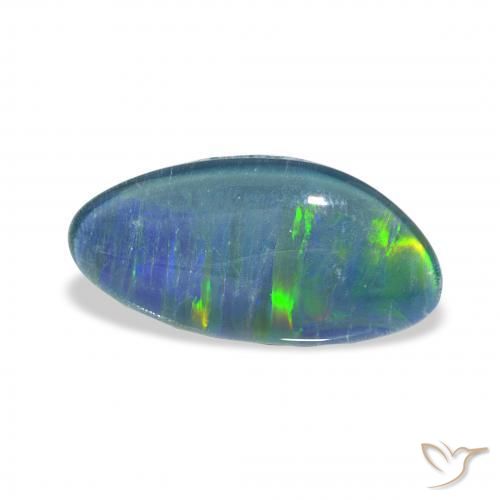 4.32 ct Multicolor Opal Triplet Stone, Natural Opal Triplet in Fancy Cabochon Shape for Sale