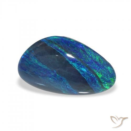 3.22 ct Multicolor Opal Triplet Stone, Natural Opal Triplet in Fancy Cabochon Shape for Sale