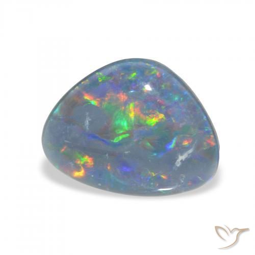 4.00 ct Multicolor Opal Triplet Stone, Natural Opal Triplet in Fancy Cabochon Shape for Sale