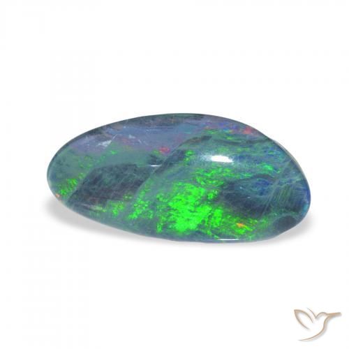 2.67 ct Multicolor Opal Triplet Stone, Natural Opal Triplet in Fancy Cabochon Shape for Sale