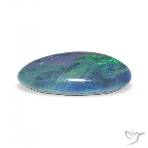 Opal Triplet Gemstone in 15.3 x 7.4 mm Size for Sale, Opal Triplet Stone in Multicolor Color