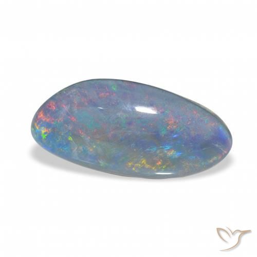 3.60 ct Multicolor Opal Triplet Stone, Natural Opal Triplet in Fancy Cabochon Shape for Sale
