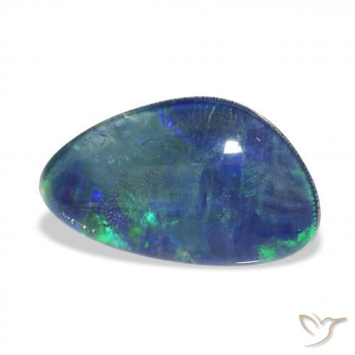 3.62 ct Multicolor Opal Triplet Stone, Natural Opal Triplet in Fancy Cabochon Shape for Sale