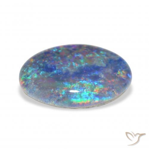 Opal Triplet Gemstone in 14 x 10 mm (calibrated) Size for Sale, Opal Triplet Stone in Multicolor Color