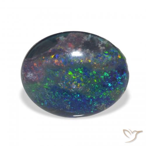 2.70ct Natural Multicolor Opal Triplet, Oval, Opaque