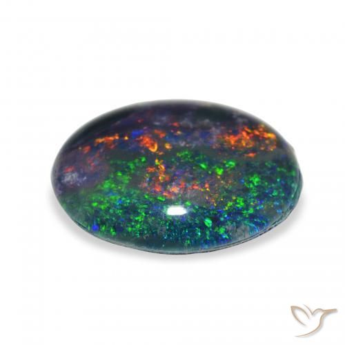 Opal Triplet Gemstone in 12 x 10 mm (calibrated) Size for Sale, Opal Triplet Stone in Multicolor Color