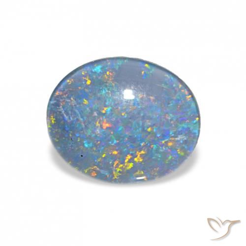 2.90ct Multicolor Opal Triplet, Oval, Opaque