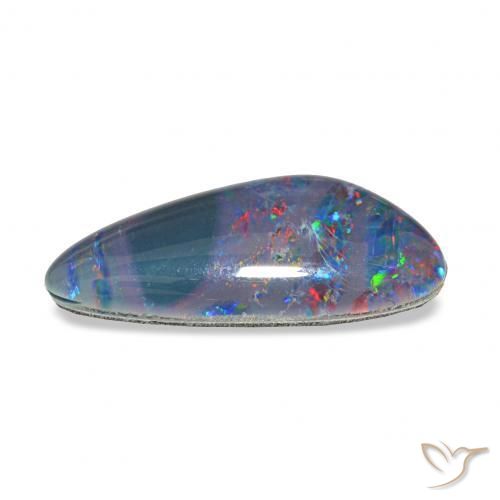Opal Triplet Gemstone in 18.1 x 8.8 mm Size for Sale, Opal Triplet Stone in Multicolor Color