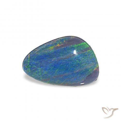 1.57 ct Multicolor Opal Triplet Stone, Natural Opal Triplet in Fancy Cabochon Shape for Sale