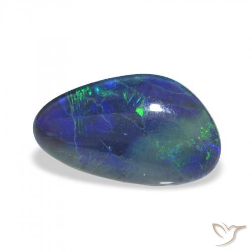 3.33 ct Multicolor Opal Triplet Stone, Natural Opal Triplet in Fancy Cabochon Shape for Sale