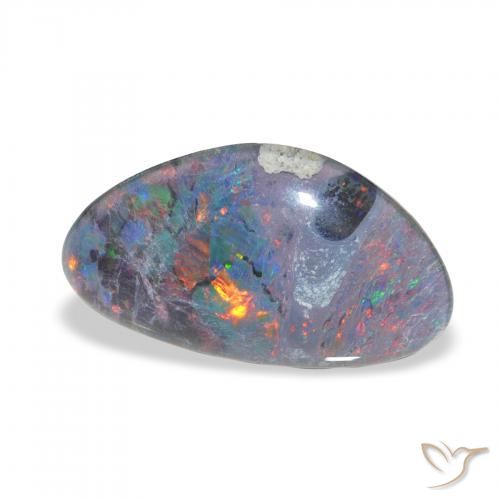 4.02 ct Multicolor Opal Triplet Stone, Natural Opal Triplet in Fancy Cabochon Shape for Sale