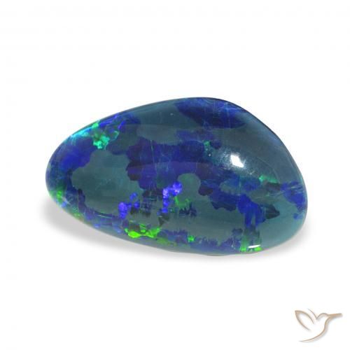 3.35 ct Multicolor Opal Triplet Stone, Natural Opal Triplet in Fancy Cabochon Shape for Sale