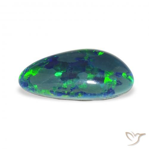 Opal Triplet Gemstone in 15.4 x 8.9 mm Size for Sale, Opal Triplet Stone in Multicolor Color