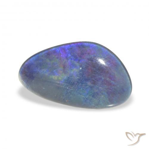 3.15 ct Multicolor Opal Triplet Stone, Natural Opal Triplet in Fancy Cabochon Shape for Sale