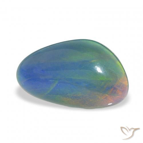 3.88 ct Multicolor Opal Triplet Stone, Natural Opal Triplet in Fancy Cabochon Shape for Sale