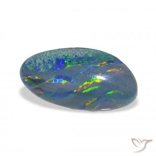 4.21 ct Multicolor Opal Triplet Stone, Natural Opal Triplet in Fancy Cabochon Shape for Sale