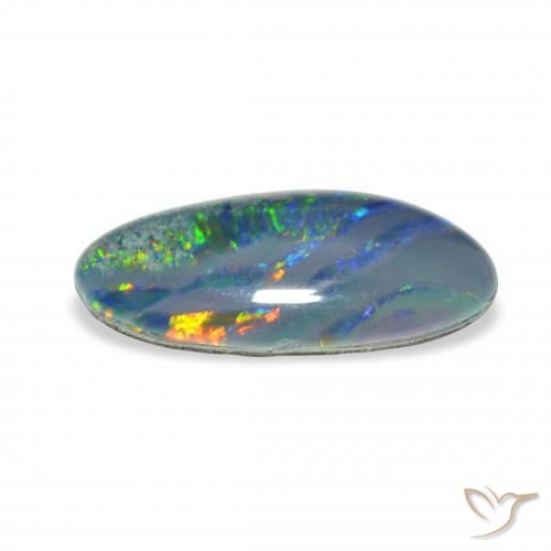 Opal Triplet Gemstone in 17.6 x 9.1 mm Size for Sale, Opal Triplet Stone in Multicolor Color