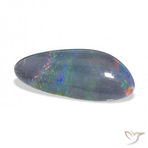 6.61 ct Multicolor Opal Triplet Stone, Natural Opal Triplet in Fancy Cabochon Shape for Sale