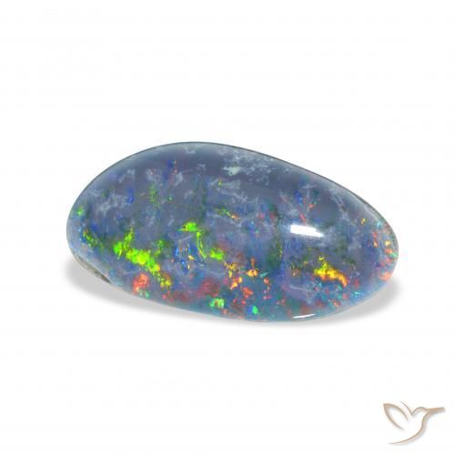 3.72 ct Multicolor Opal Triplet Stone, Natural Opal Triplet in Fancy Cabochon Shape for Sale
