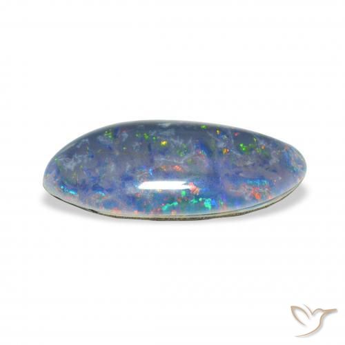 Opal Triplet Gemstone in 17.4 x 8.8 mm Size for Sale, Opal Triplet Stone in Multicolor Color