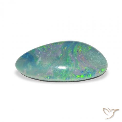 Opal Triplet Gemstone in 15.3 x 9 mm Size for Sale, Opal Triplet Stone in Multicolor Color