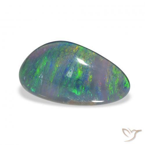 3.07 ct Multicolor Opal Triplet Stone, Natural Opal Triplet in Fancy Cabochon Shape for Sale