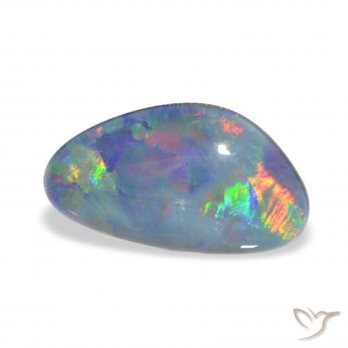 4.20 ct Multicolor Opal Triplet Stone, Natural Opal Triplet in Fancy Cabochon Shape for Sale