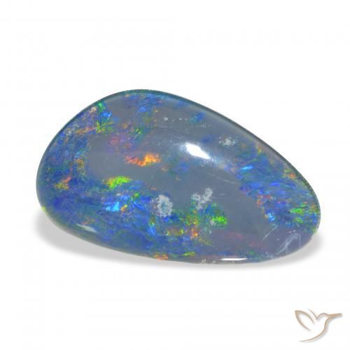 8.68 ct Multicolor Opal Triplet Stone, Natural Opal Triplet in Fancy Cabochon Shape for Sale
