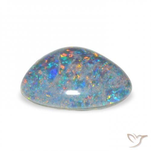 Opal Triplet Gemstone in 14.1 x 11 mm Size for Sale, Opal Triplet Stone in Multicolor Color