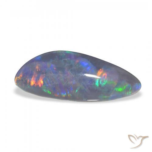 5.33 ct Multicolor Opal Triplet Stone, Natural Opal Triplet in Fancy Cabochon Shape for Sale