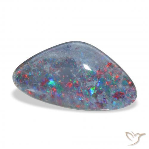 6.95 ct Multicolor Opal Triplet Stone, Natural Opal Triplet in Fancy Cabochon Shape for Sale